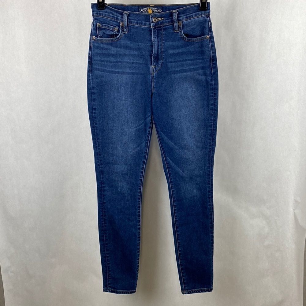 Lucky Brand Olivia Skinny Ankle Jeans Denim Sz 6 / 28 High Rise
